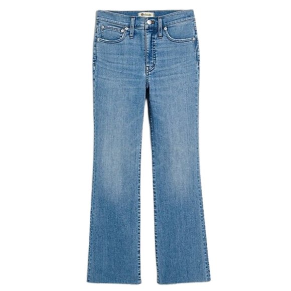 NWT Womens Petite Size 24 24P Madewell Cali Demi-Boot Jeans in Shoreham Wash - Picture 1 of 5
